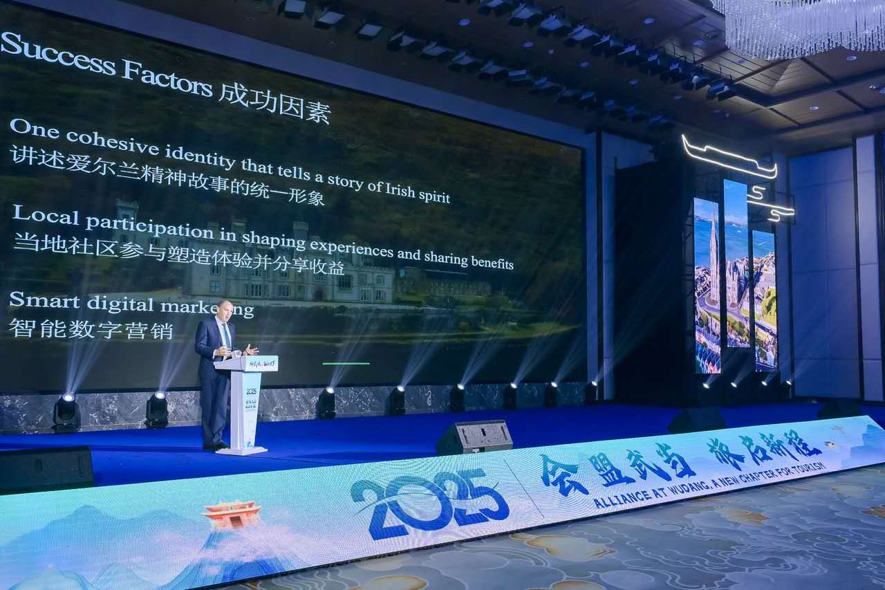 Speaking moment during the Wudang fam trip programme in Hubei