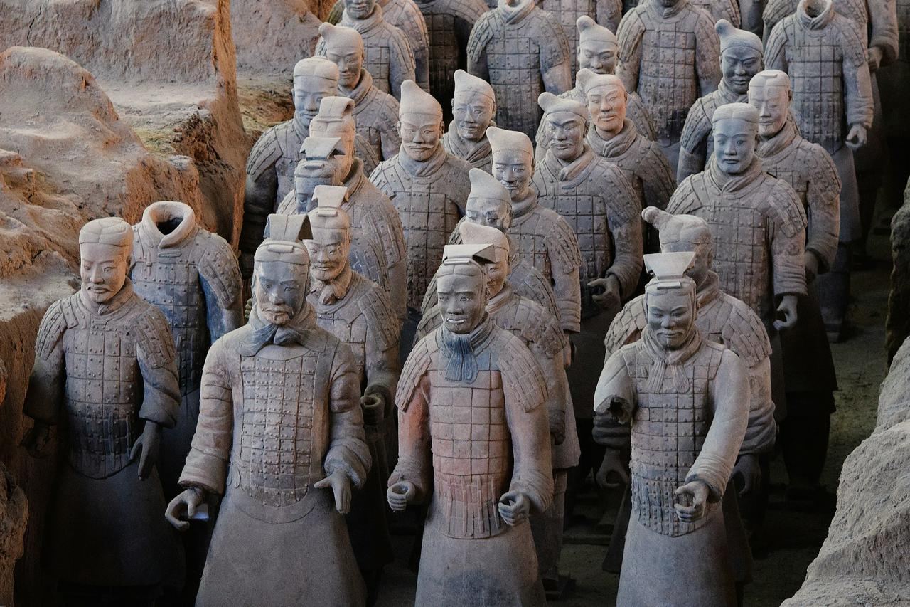 Xi'an ancient city wall in Shaanxi, China.